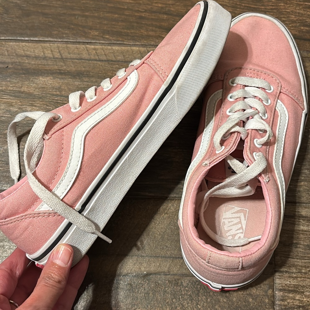 Vans Women's Blush Pink Canvas Sneakers